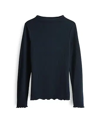 OPUS | Langarmshirt SOMANZI | dunkelblau